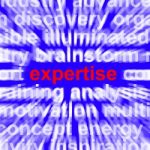 Expertise Word Stock Photo