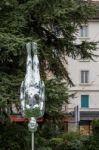 Modern Art Statue In Montreux Switzerland Stock Photo