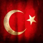 Old Grunge Flag Of Turkey Stock Photo