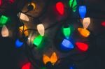 Christmas Lights Background Stock Photo