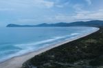 View Of Bruny Island Beach In The Afternoon Stock Photo