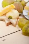 Fresh Pears And Cheese Stock Photo