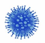 Flu Virus Structure Stock Photo