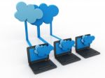 Cloud Computing Devices Stock Photo