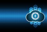 Technology Digital Future Abstract Cyber Security Cloud Stock Photo