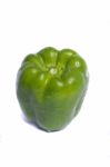 Green Bell Pepper Stock Photo