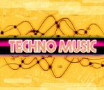 Techno Music Shows Electric Jazz And Audio Stock Photo