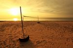 Beach Volleyball Court Stock Photo