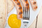 Traditional German Wurstel Sausages Stock Photo