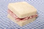Sandwich With Ham Stock Photo