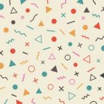 Retro Hipster Pattern Stock Photo