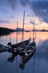 Long Tail Boats Stock Photo