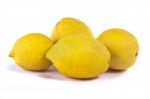 Lemons On White Stock Photo