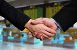 Symbol Of Agreement, Business Handshake Stock Photo