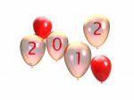 Balloons With 2012 Stock Photo