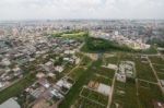 The Helicopter Shot From Dhaka, Bangladesh Stock Photo