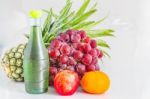 Assorted Fruit On  Background Stock Photo