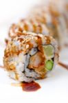 Fresh Sushi Choice Combination Assortment Selection Stock Photo