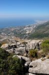 Benalmadena, Andalucia/spain - July 7 : View From Mount Calamorr Stock Photo