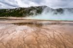 Grand Prismatic Spring Stock Photo