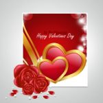 Red Love Heart, Valentines Day Concept Stock Photo