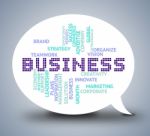 Business Bubble Indicates Company Plan And Trading Stock Photo