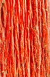 Painted Red Old Wooden Wall Texture Stock Photo