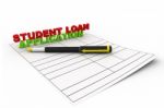 Student Loan Application Stock Photo