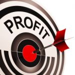 Profit Shows Market And Trade Earning Stock Photo