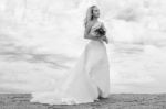 Bride At Snapper Rock Beach In New South Wales Stock Photo