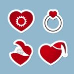 Love Icon Set Stock Photo