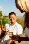 Couple Talking Stock Photo