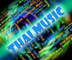 Thai Music Shows Sound Track And Acoustic Stock Photo