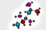 Molecular Background Stock Photo