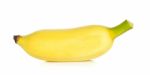 Yellow Banana Isolated On The White Background Stock Photo