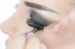 False Eyelashes Stock Photo