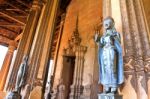 Bronze Buddha Statue At The Haw Phra Kaew, Vientiane, Laos Stock Photo