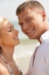 Smiling Young Couples Stock Photo