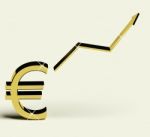 Euro Sign And Up Arrow Stock Photo