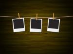 Photo Frames Shows Empty Space And Concrete Stock Photo