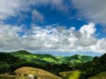 Mountain And Cloud Scenery Stock Photo