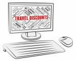 Travel Discounts Represents Travelling Vacations And Bargains Stock Photo