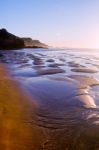 Beautiful Beach In Sagres Stock Photo