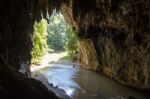 Entrance To The Tham Lod Cave Stock Photo