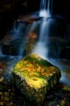 Tiny Waterfall In Sussex Stock Photo