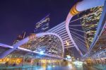 Cityscape Of Sathorn In Bangkok,thailand Stock Photo