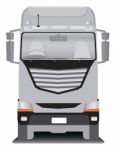 Front View Of Cargo Truck  Illustration Stock Photo