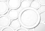 Abstract Blank Geometric Circle With Drop Shadow Background Stock Photo