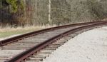 Long Old Rusty Railway Stock Photo