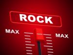 Rock And Roll Represents Soundtrack Melody And Audio Stock Photo